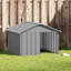 Niche pour chien en acier galvanisé anthracite-87937200-87937201
