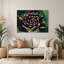 Légumes, aubergine, globe, art mural en métal mauve-1430740488