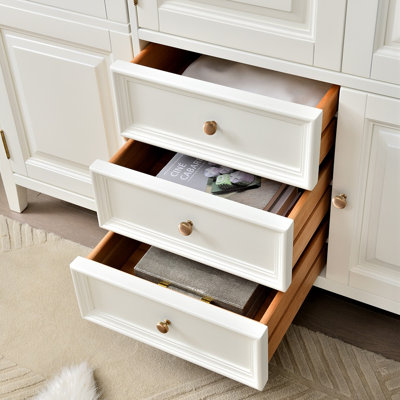 Modern Simple Cream-style Wardrobe