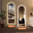 65" X 21" Arch Design LED Full Length Mirror ,Dimmable,  High Definition & Explosion-Proof, Full-Length Standing Or Wall-Mounted - Brightly Lit For Makeup, Studio, And More