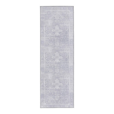 Tapis gris abstrait en chenille tissée à la machine
