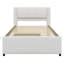 Lit plateforme tapissier avec lit gigogne-1461567766