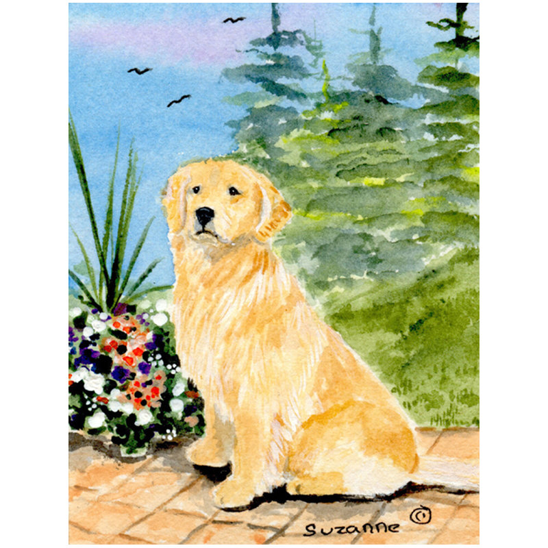 Drapeau de jardin 2 côtés golden retriever