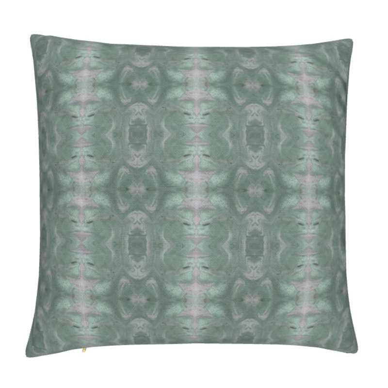 Gilt Lumbar Pillow Cover & Insert, Jade Geometric