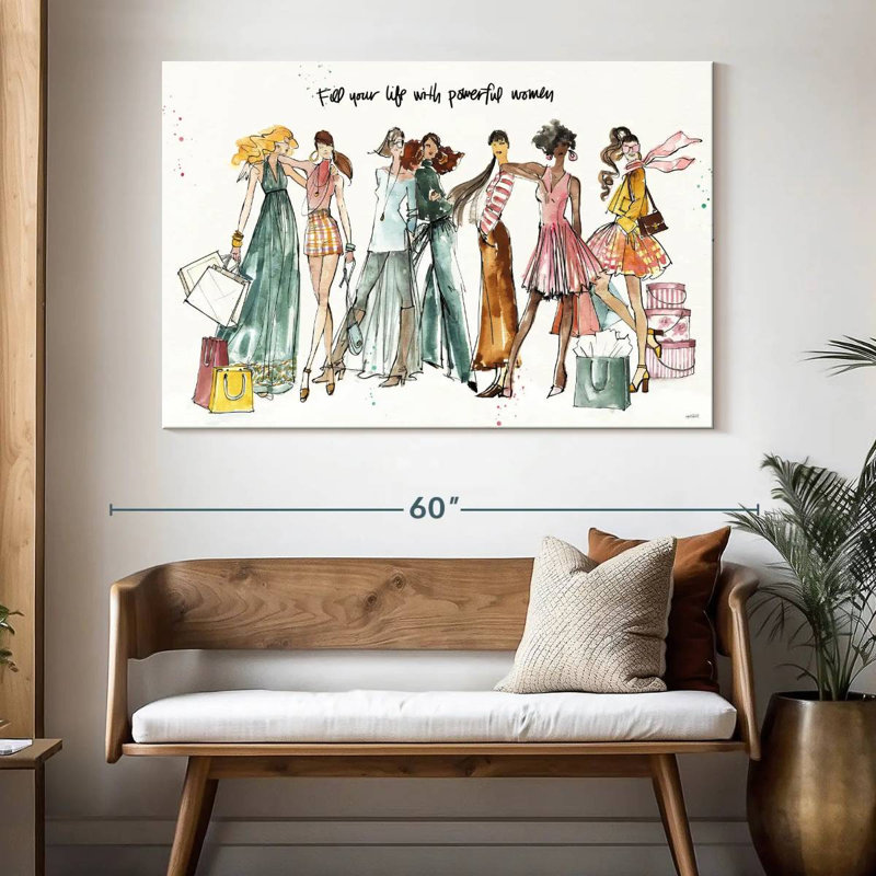 Tergel Girlfriends I, 34" H x 51" W