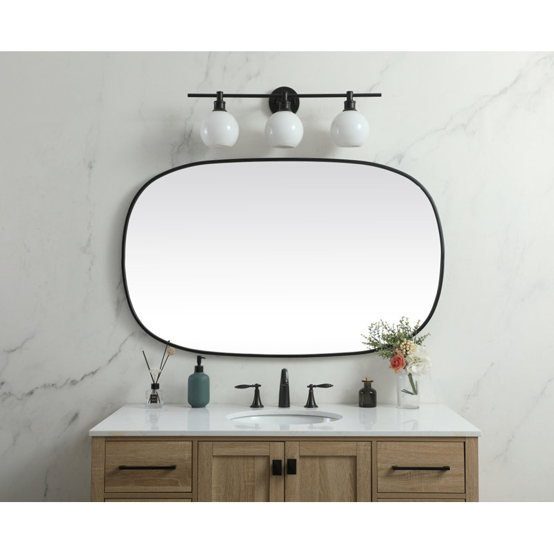 Miroir Bertin, Noir, noir, noir, noir, 48 po x 30 po 