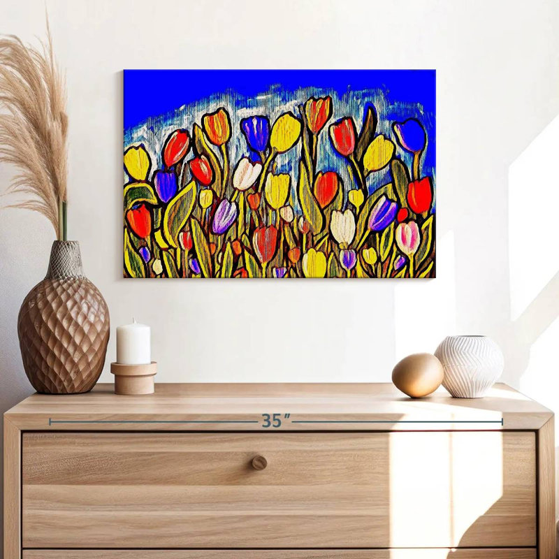 Harnek Dancing Tulis, 16" H x 24" W