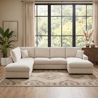 Canapé modulaire en forme de U 127 "avec méridienne pour salon