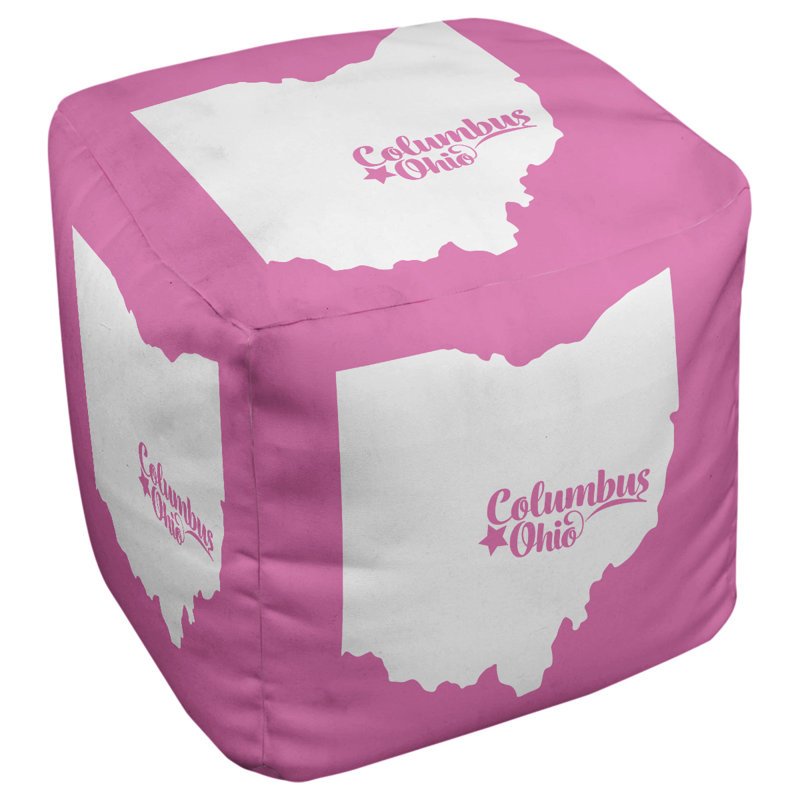 Repose-pieds à cubes ohio columbus, Rose