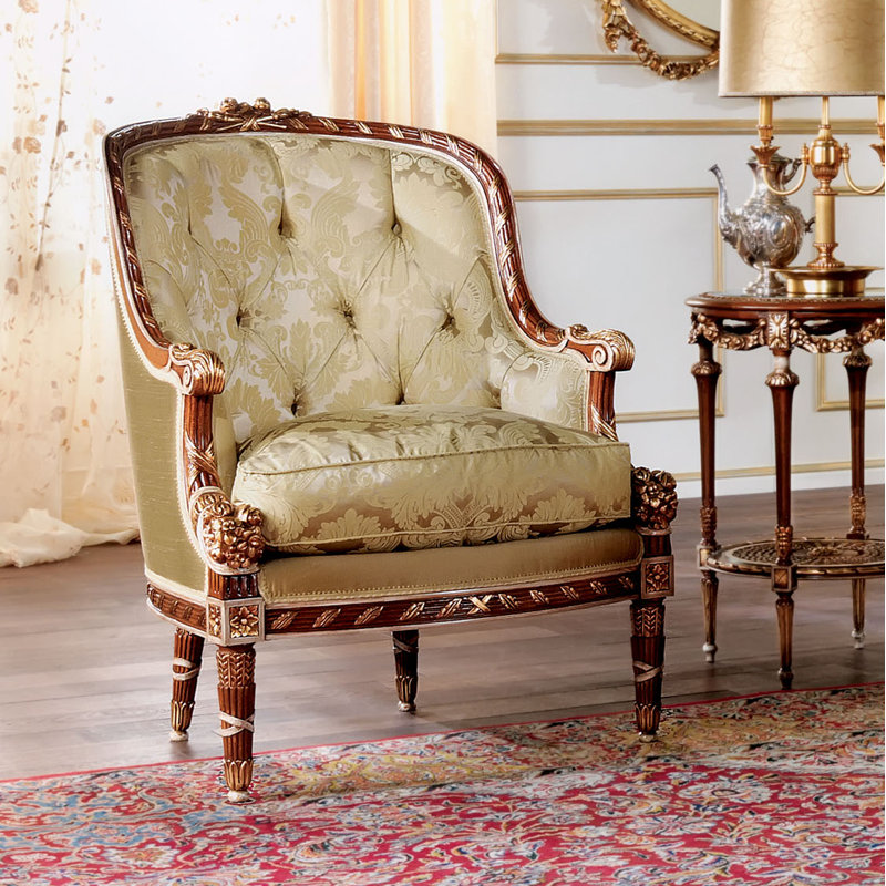 32" W Tufted Armchair