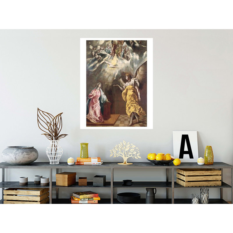 L'annonce par El Greco - Estampe numérique, H 40 po x l 32 po