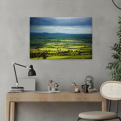 Pastoral Fields Near Clonea County Waterford Ireland Abstract Contemporary Landscape Nature Art