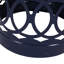 Table d'appoint de jardin bleu marine - taillé en fer, moderne, l 12,00 po x H 16,00 po-893501692