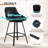 Janayshia Modern Industrial Swivel Upholstered 25.6'' Faux Leather Counter Stool with Metal Frame-1524620432-1484961769