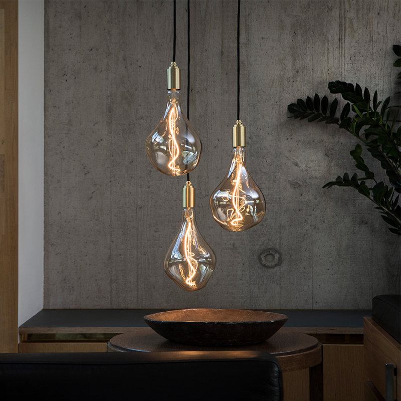 Voronoi II 3 - Light Pendant, Brass