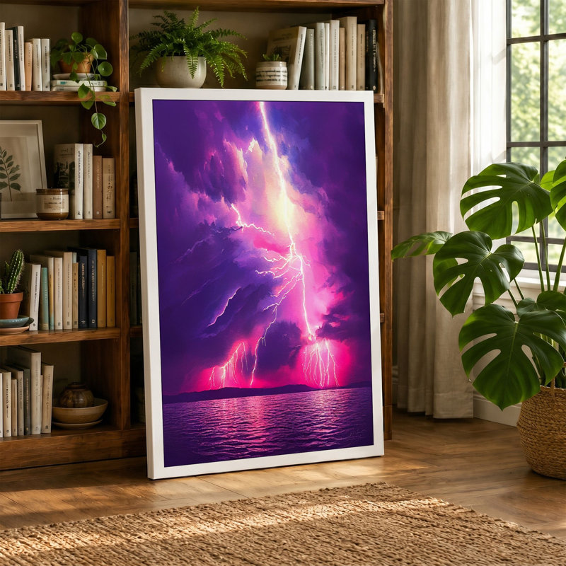 Storm's Electric Fury Modern - Print, 24x16 - 61.0 x 40.6 cm, White Border