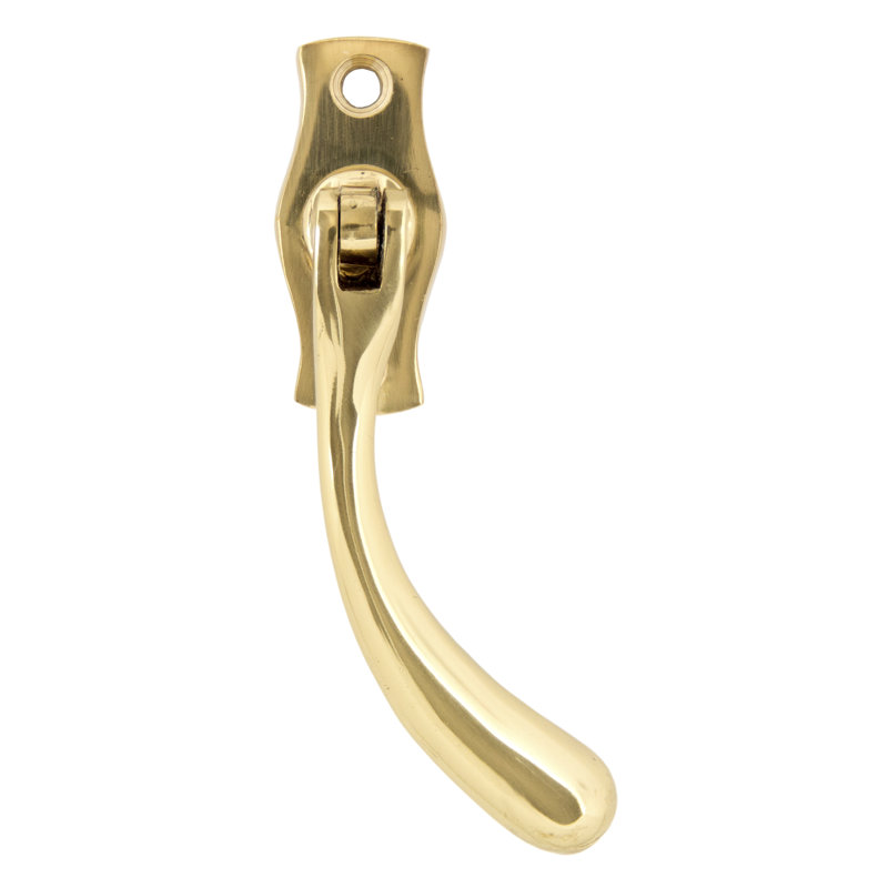 Peardrop Espag Door Accessory, Polished Brass