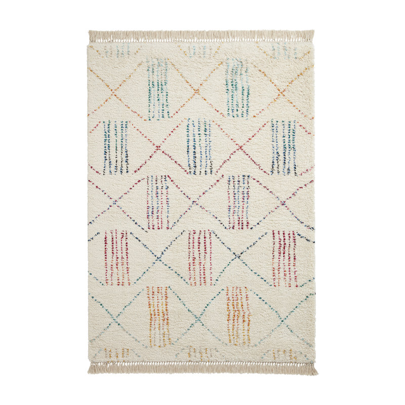 Havilyn Geometric Shapes Machine Tufted Area Rug, Rectangle 120 x 170 cm