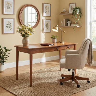 Bureau en bois massif gauche Malani