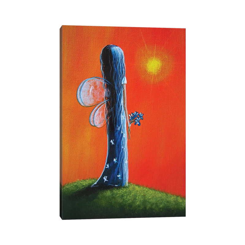 Summer Fairy - Print on Canvas, Wrapped Canvas, 30.48 cm H x 45.72 cm W