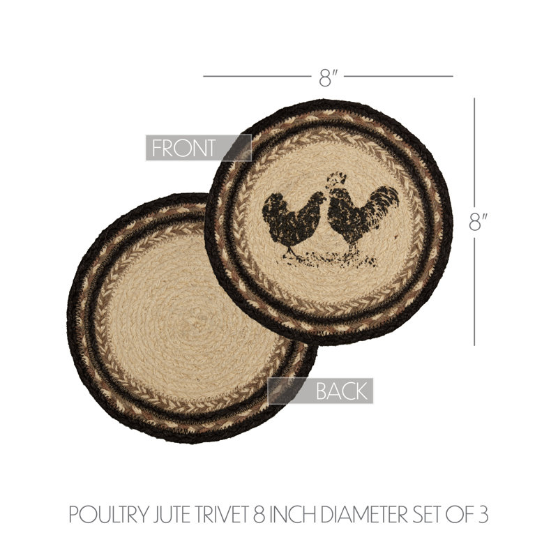 Ensemble de 3 pochettes en jute pour volaille Sawyer Mill