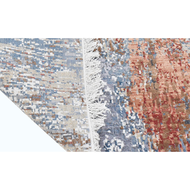 Abstract Area Rug, Round 5'