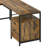  U-Shaped Desk With Power Outlets & LED Lights, Reversible Computer Desk With Storage Drawers & Shelves-1438347775
