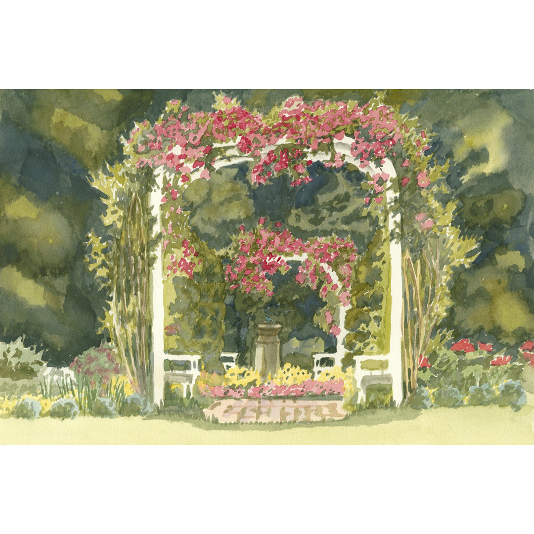 Leinwandbild Aquarelle Garden IV von Dianne Miller