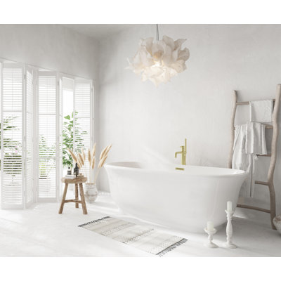 Chaylynn 67'' x 31'' Soaking Acrylic Bathtub