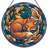 Sleeping Fox Stained Glass Window Panel，7.8H-477079298