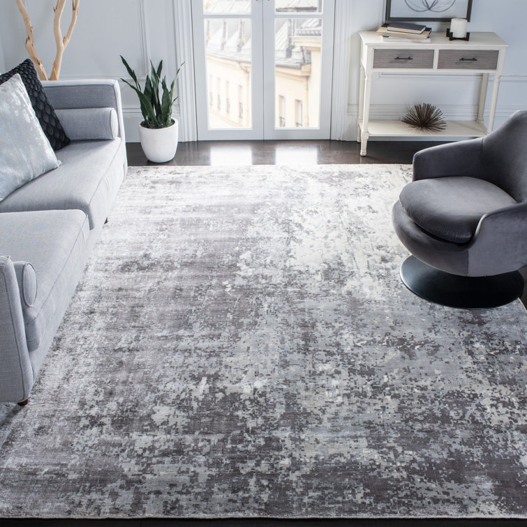 Mcelroy Abstract Handwoven Flatweave Gray Area Rug