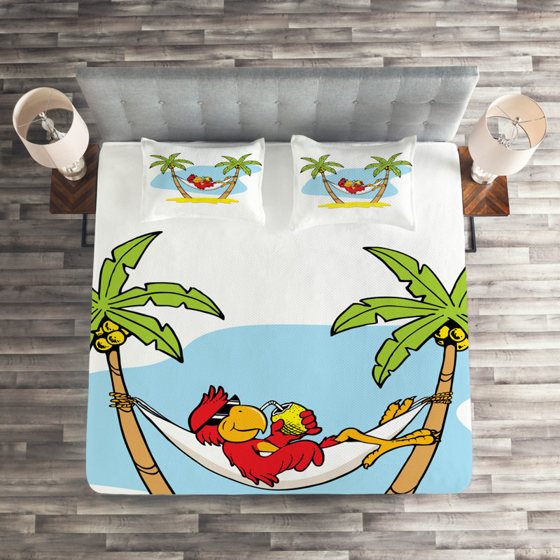 Island Polyester Coverlet, King Bedspread + 2 Shams