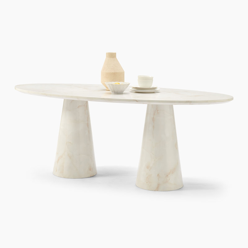 Edzard Dining Table, Cream