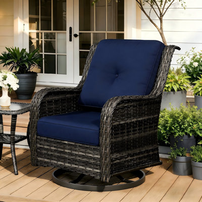 Outdoor 4"Deep Seat Cushion Set With Olefin Fabric (Cushions Only)