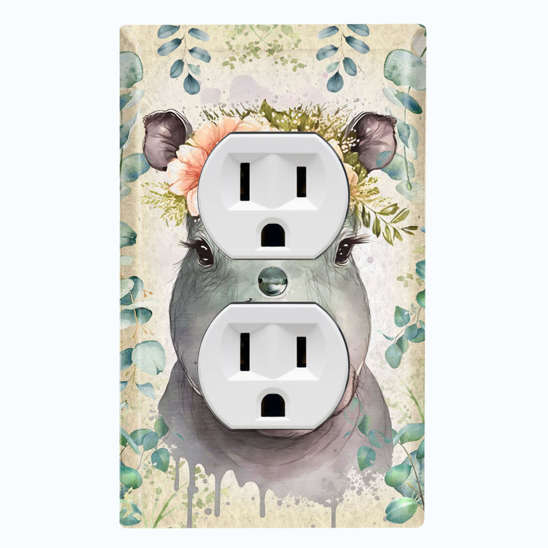 Copper Rust Patina Teal Print 1 - Gang Toggle Light Switch Standard Wall Plate