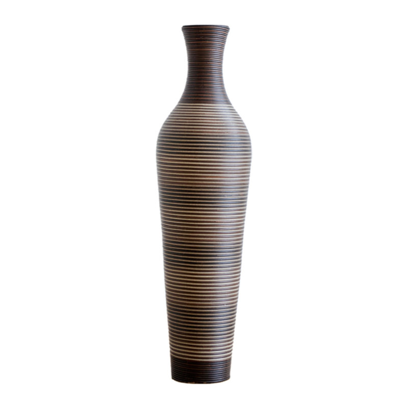 Vase de plancher 39,4 po, Brun