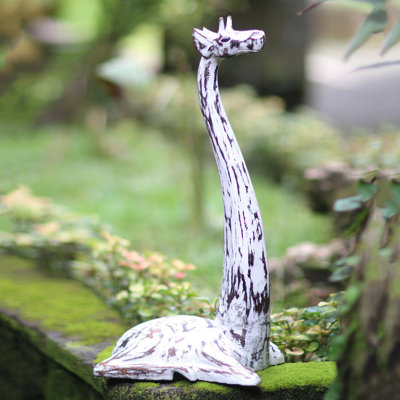Animals Wood Garden Statue