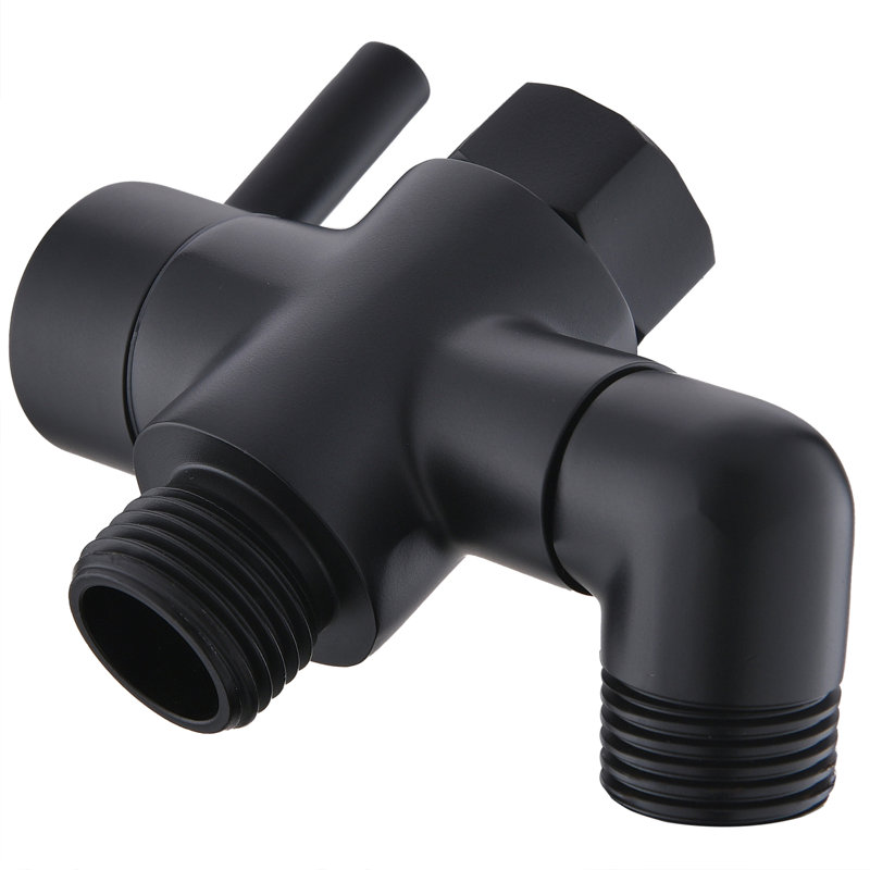 Soupape de douche, Noir mat