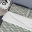 Ensemble de housse de couette à chevrons blanc et gris Glam-109173608