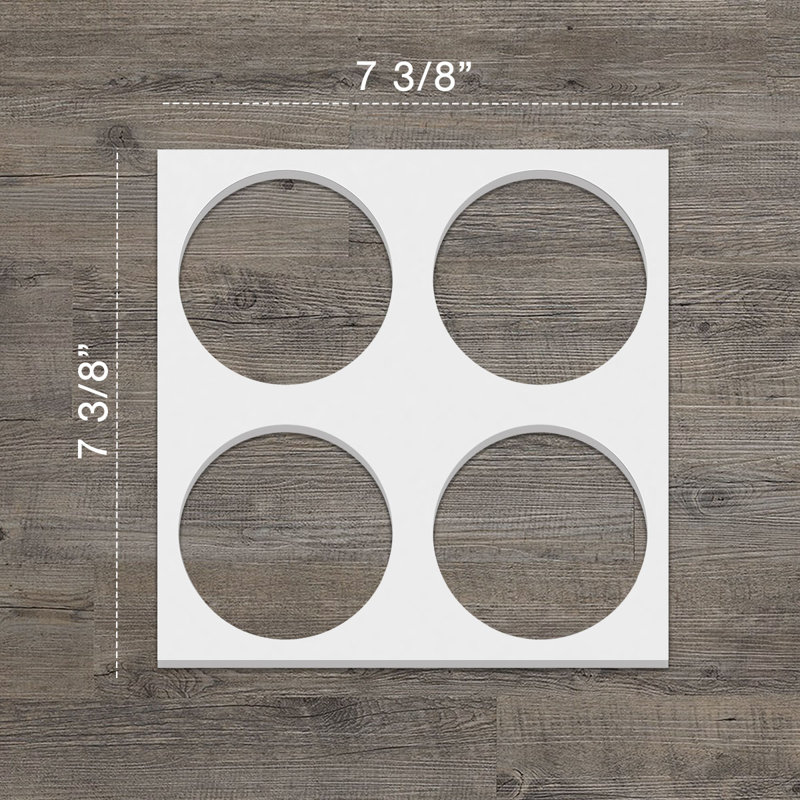 Panneaux muraux décoratifs en PVC de qualité architecturale Wembley, H 7,375 po x l 7,375 po x P 0,375 po