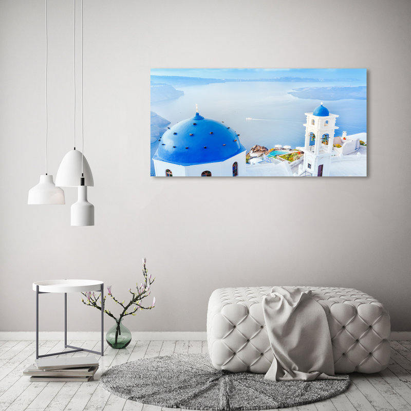 Santorini Greece - Wrapped Canvas Print