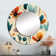 Midcentury Modern Revival - midcentury  Unique Mirror, Mid-Century Modern Large Round Wall Mirror, Printed Metal Art