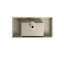 Lavabo de salle de bain 36 po en résine, blanc brillant, profondeur 36,05 po, largeur 18,2 po, hauteur 4,73 po, lavabo longue durée et rayure 45,81 lb, teinte, profondeur x largeur, imperméable
