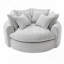 Fauteuil d'appoint rembourré en tissu chenille-83301236
