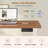 Farmhouse L Shaped Standing Desk, 71" X 73" Height Adjustable Home Office Executive Desk With Drawers-1879421723