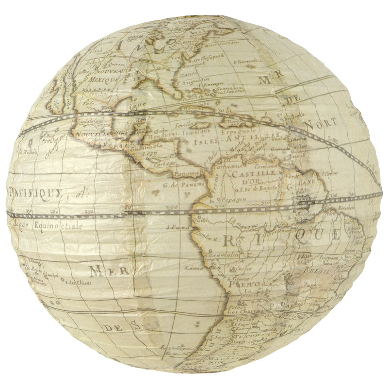 Lanterne en papier Autour du monde