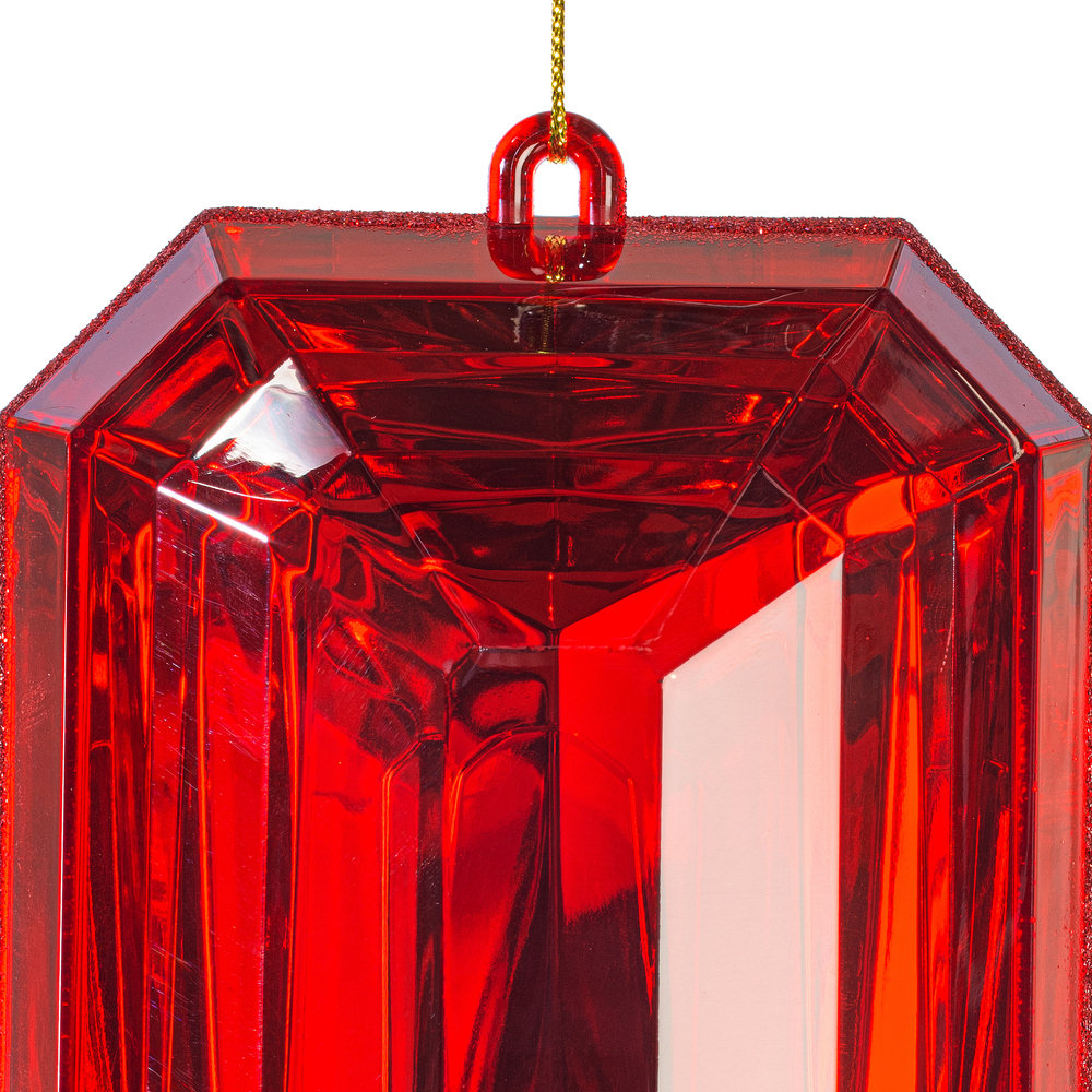 8" Shatterproof Holiday Ornament, Red