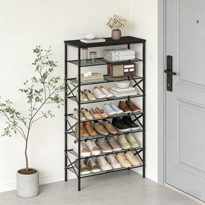 Large-Capacity Industrial Style Shoe Rack