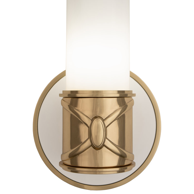 Chase Wall Sconce - Polished Nickel, Polished Cas White, Brass