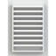 Évent vertical vertical fonctionnel avec cadre plat-59804325